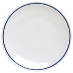 Piatto piano cm 26 Fascetta blu