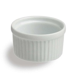 Ramequin costolato  cm 6 Bianco