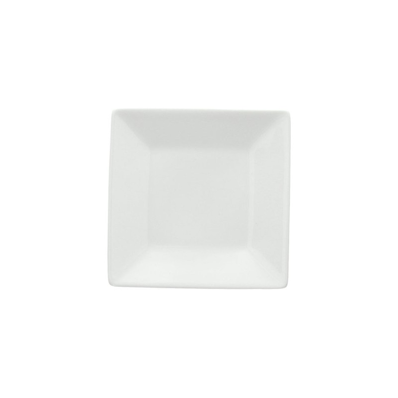 Piatto quadro  cm 10 Bianco