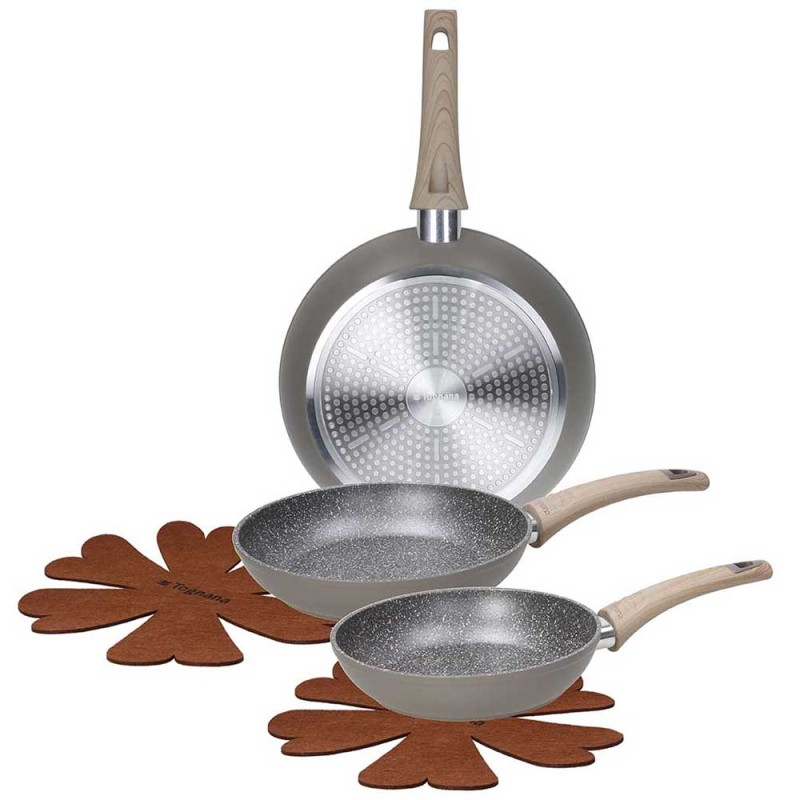 Set 3 padelle 20/24/28 cm Eco