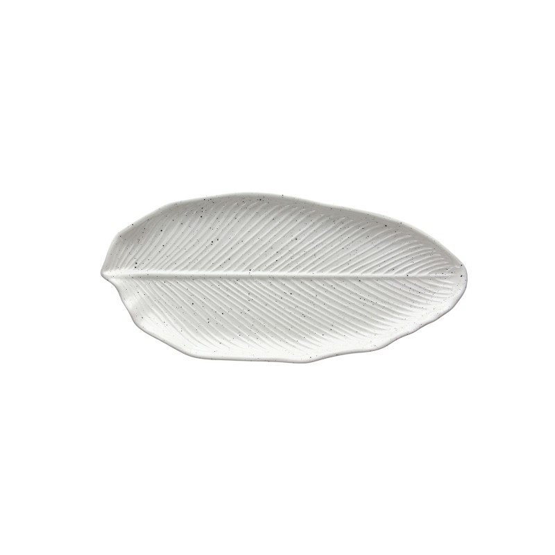 Piatto foglia allungato grande 36,5 cm x 17 cm x H 2,5 cm Zelda