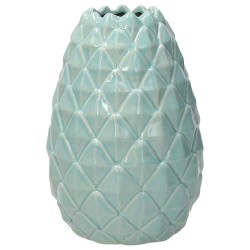 Vaso ananas grande H 30 cm Turchese