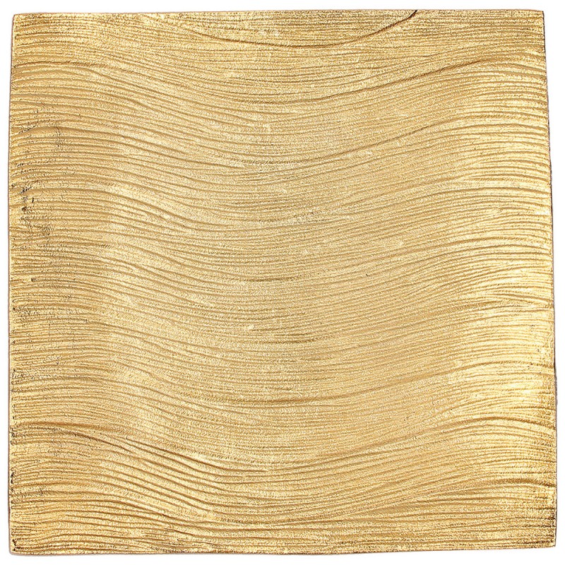 Piatto quadro oro cm 33 x 33 Dune