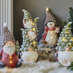 Gnomo abete cm 46 H con led Foresta