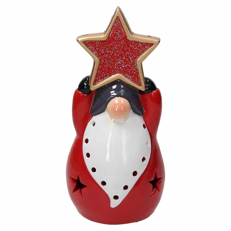 Babbo stella con led h 13 Babbo