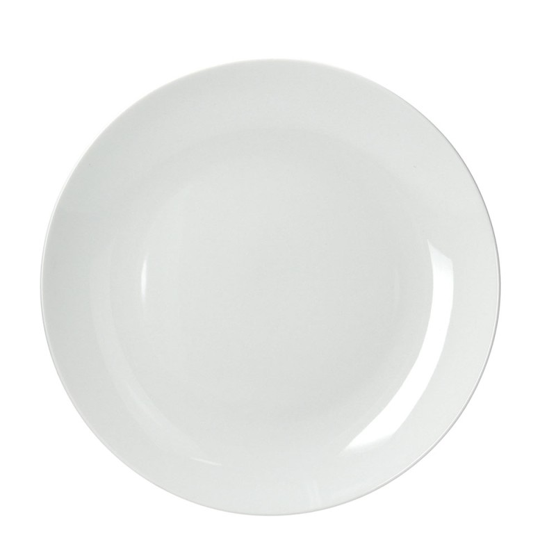 Piatto Piano 27 Cm Porcellana Bianco
