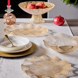 Porta Frutta Cm 34 Oro