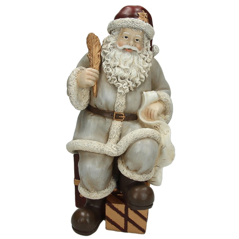 Babbo Natale seduto h 25 cm
