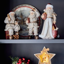 Babbo Natale felice h 27 cm