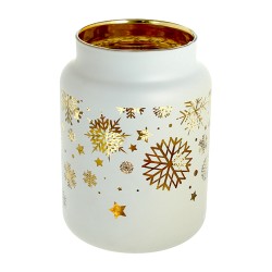 Lanterna neve piccola con led h 10 cm