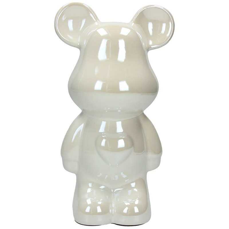 Orso Salvadanaio Bianco H27 Home Decor Bear