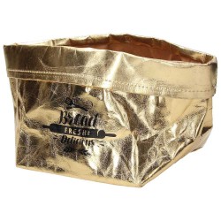 Cestino 15 cm x 15 cm x H 13 cm Papier Gold