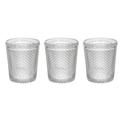 Set 3 bicchieri 300 cc Diamante