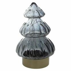 Albero con led fumè H 19 cm Xmas Wood