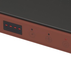 Piastra Induzione 200-2000w Iridea Rosso