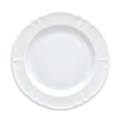 Piatto Piano Cm 27            Rilievo Bianco