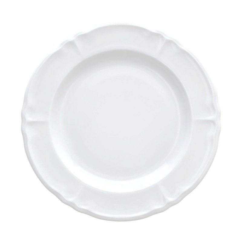 Piatto Piano Cm 27            Rilievo Bianco