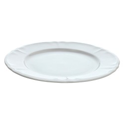 Piatto Piano Cm 27            Rilievo Bianco