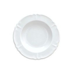 Piatto Fondo Cm 23            Rilievo Bianco