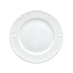 Piatto Dessert Cm 21          Rilievo Bianco