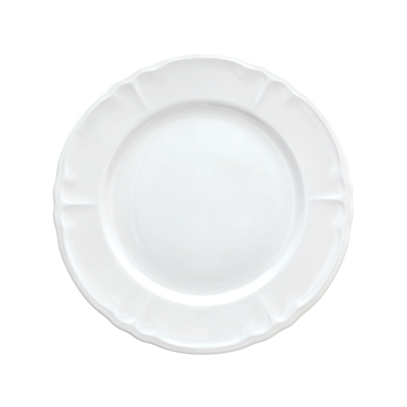 Piatto Dessert Cm 21          Rilievo Bianco