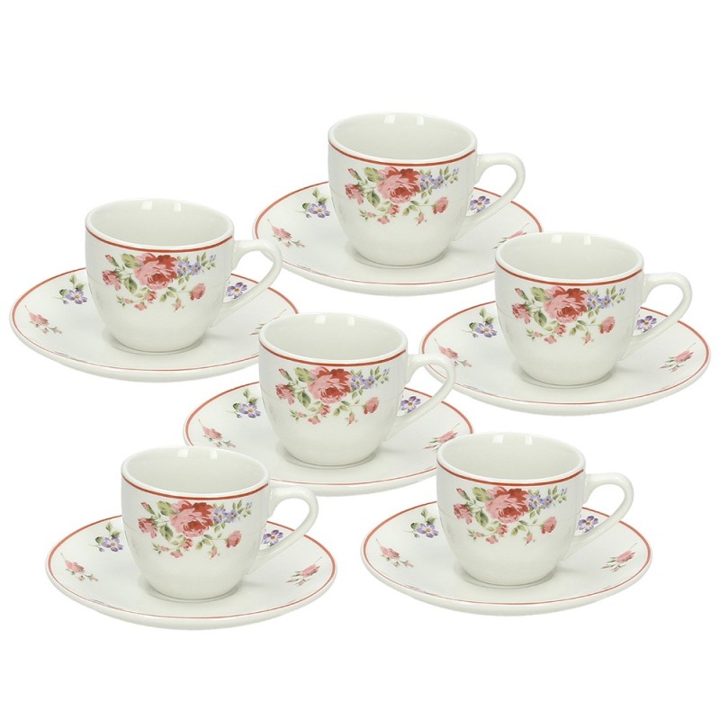 Confezione 6 Tazze Caffè con piatto Cc 80 Camargue