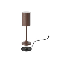 Lampada da tavolo h 20 cm Corten