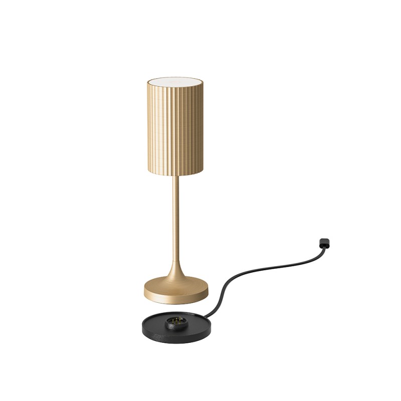 Lampada da tavolo h 20 cm Brushed Gold