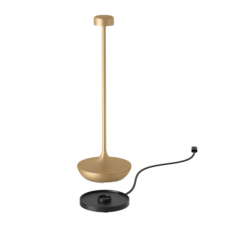 Lampada da tavolo h 25 cm Brushed Gold