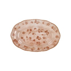 Ovale Piano Cm 31 x 21 Rose Flowers