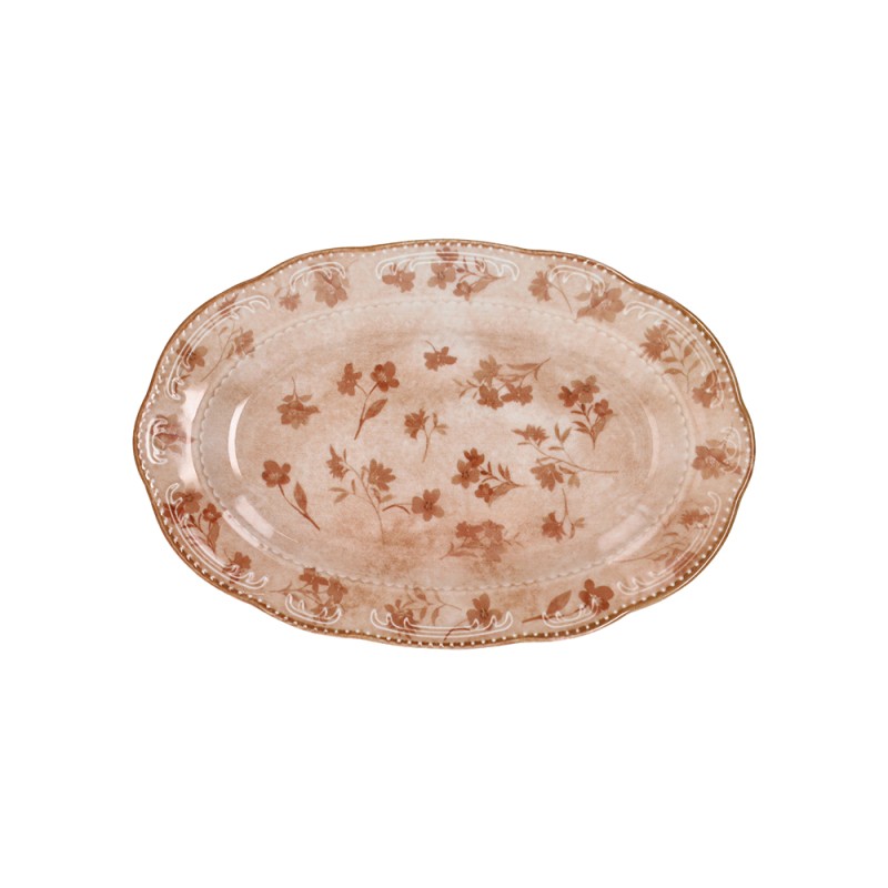 Ovale Piano Cm 31 x 21 Rose Flowers