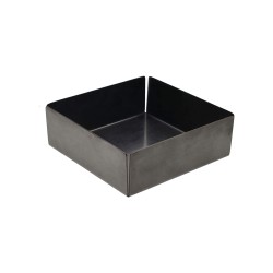 Vassoio Quadrato Cm 11,6 Living Black & Gold