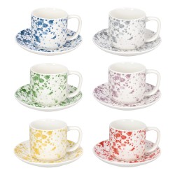 Confezione 6 Tazze The Con piatto Apulia