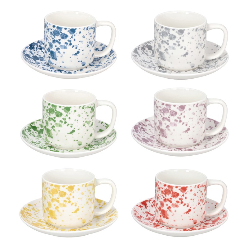 Confezione 6 Tazze The Con piatto Apulia