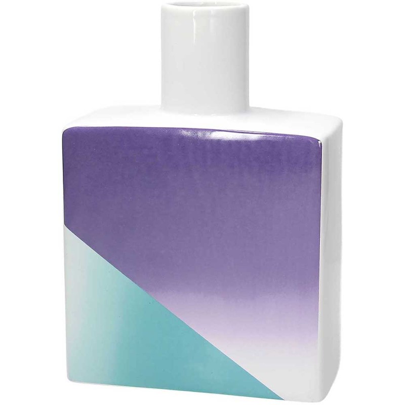 Vaso bottiglia quadrato cm 23 h Pastel