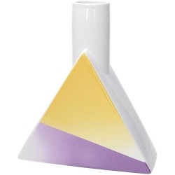 Vaso bottiglia triangolare cm 23h Pastel
