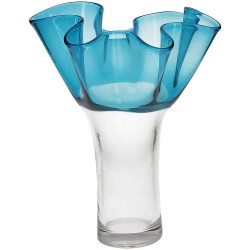 Vaso sfumato azzurro h.27 Bizarre