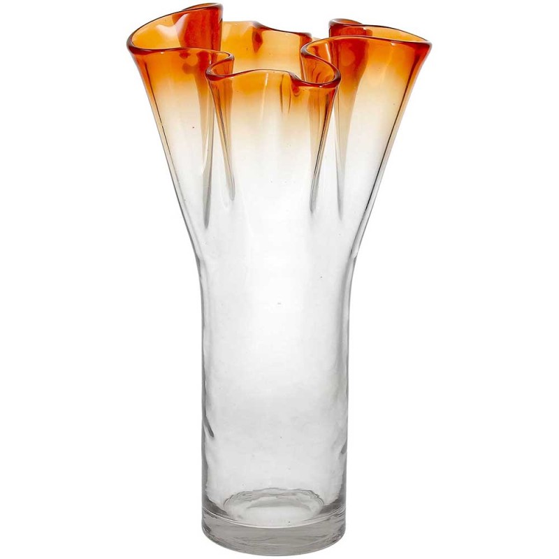 Vaso sfumato arancio h.32 Bizarre