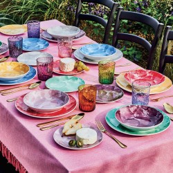 Piatto dessert  cm 19 Sfera Colorplay rosa