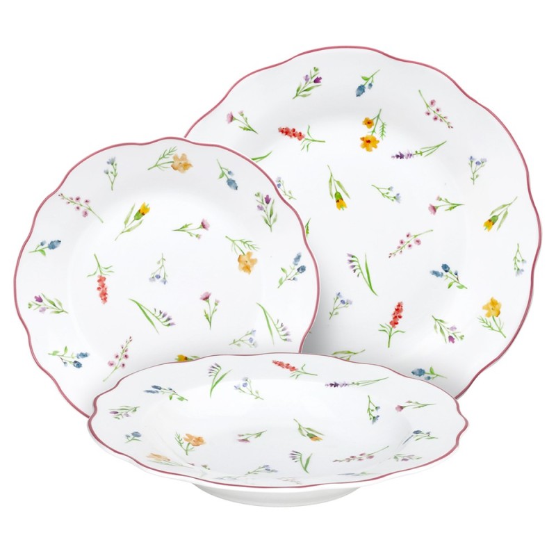 Servizio piatti 18 pezzi Millefiori