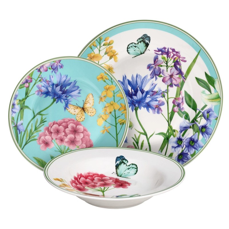 Servizio piatti 18 pezzi Jade