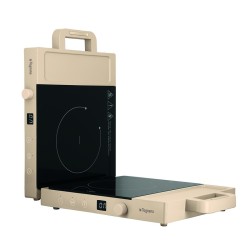 Doppia piastra a induzione portatile Champagne