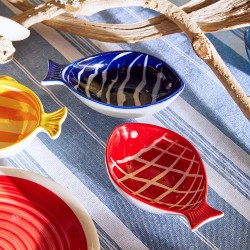 Piattino pesce cm 13x8x3 Fish 2 colori